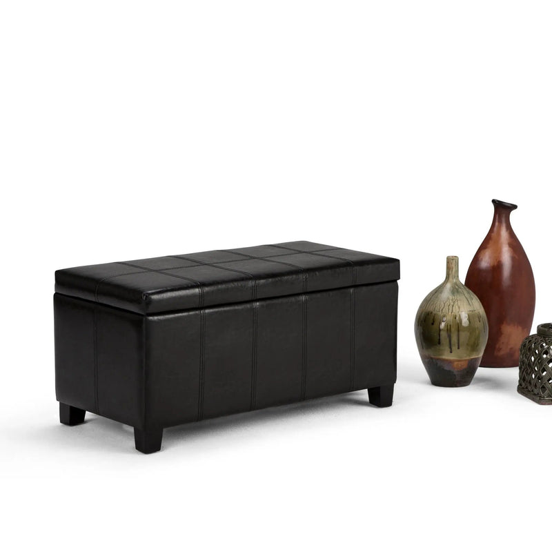 Dover - Upholstered Storage Ottoman Bench by HouseOfZazla