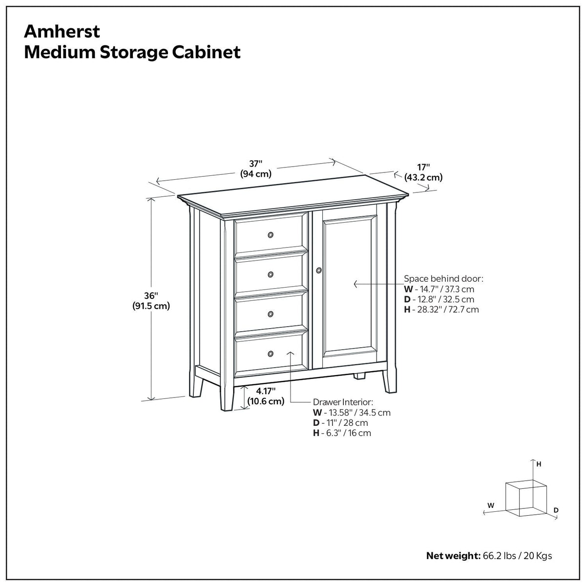 Handcrafted Medium Storage Cabinet with Adjustable Shelves - Dark Brown, Light Brown, Black, White, photo 28 of 32