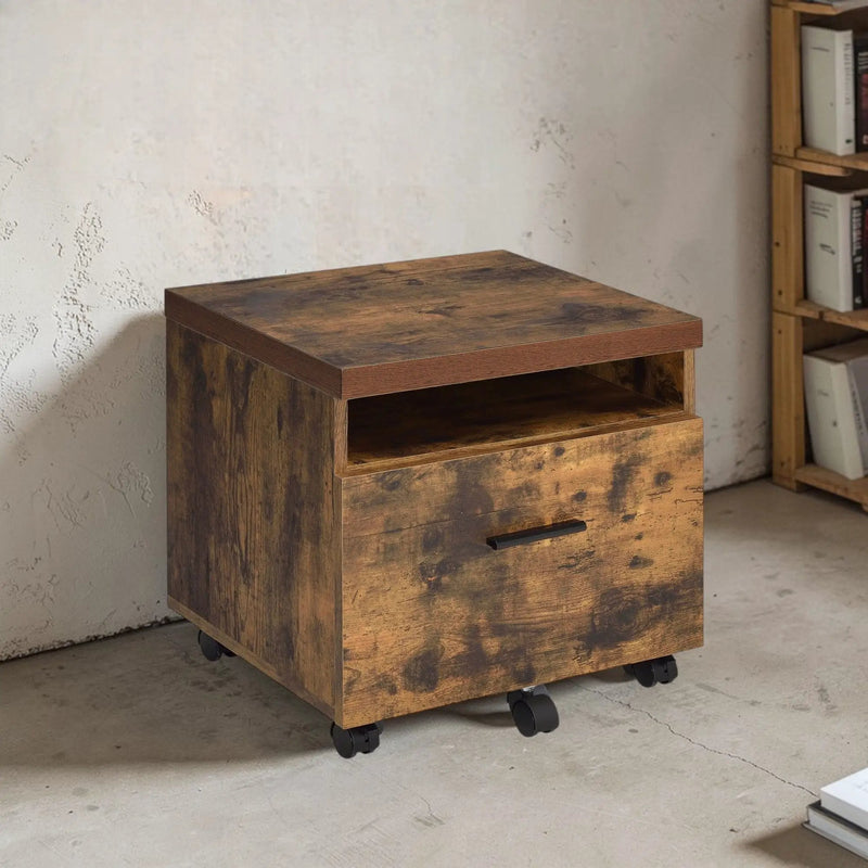 Bob - File Cabinet - Weathered Oak / Black by HouseOfZazla
