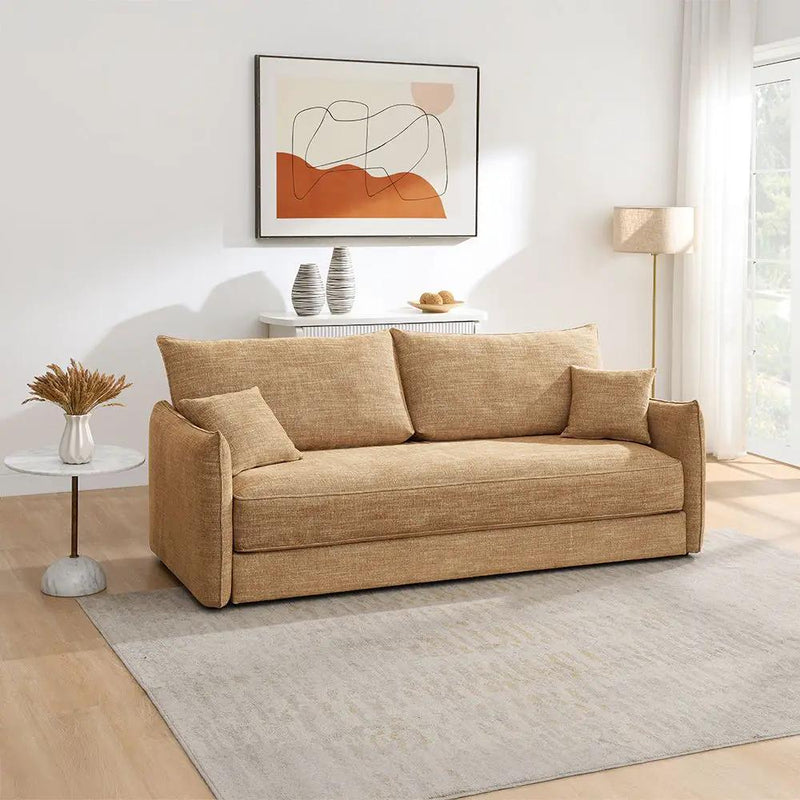 Cadie - Sofa With 2 Pillows - Mocha by Unique Piece Furniture