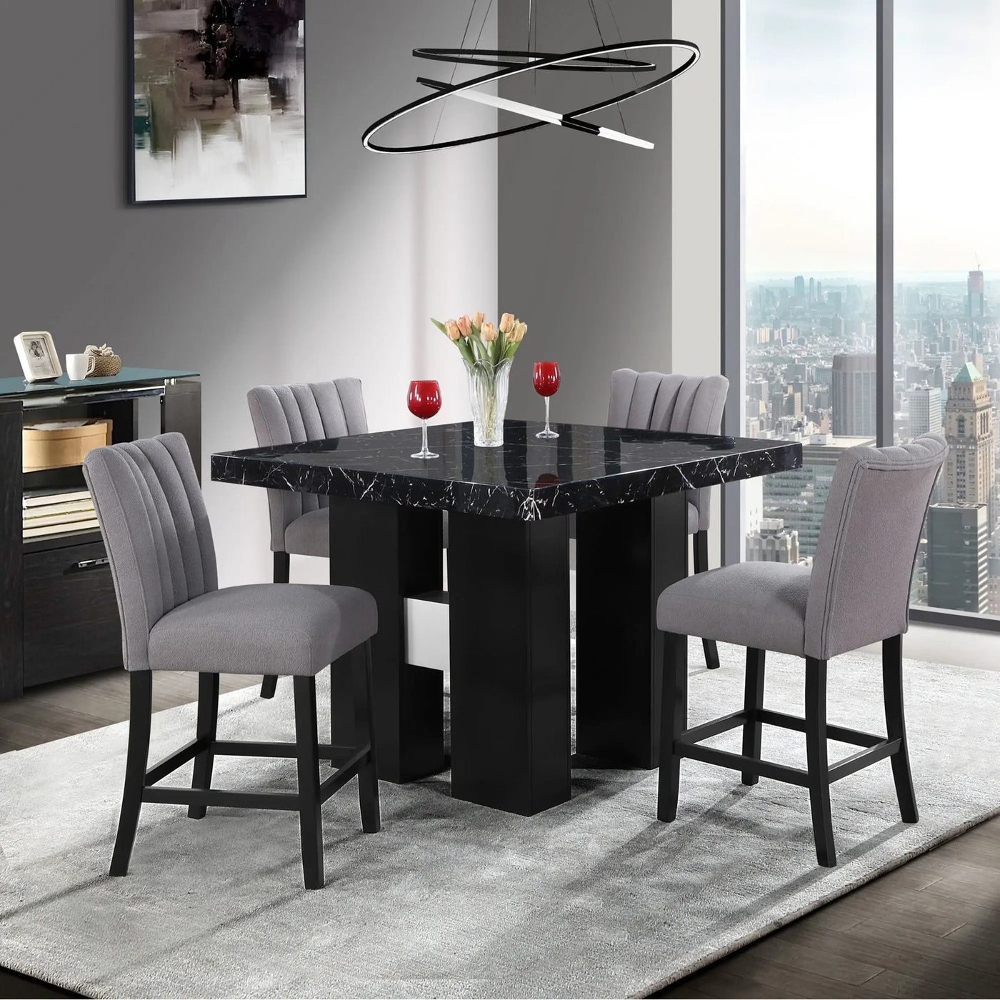 Mikha - Bar Table And Bar Stool by HouseOfZazla