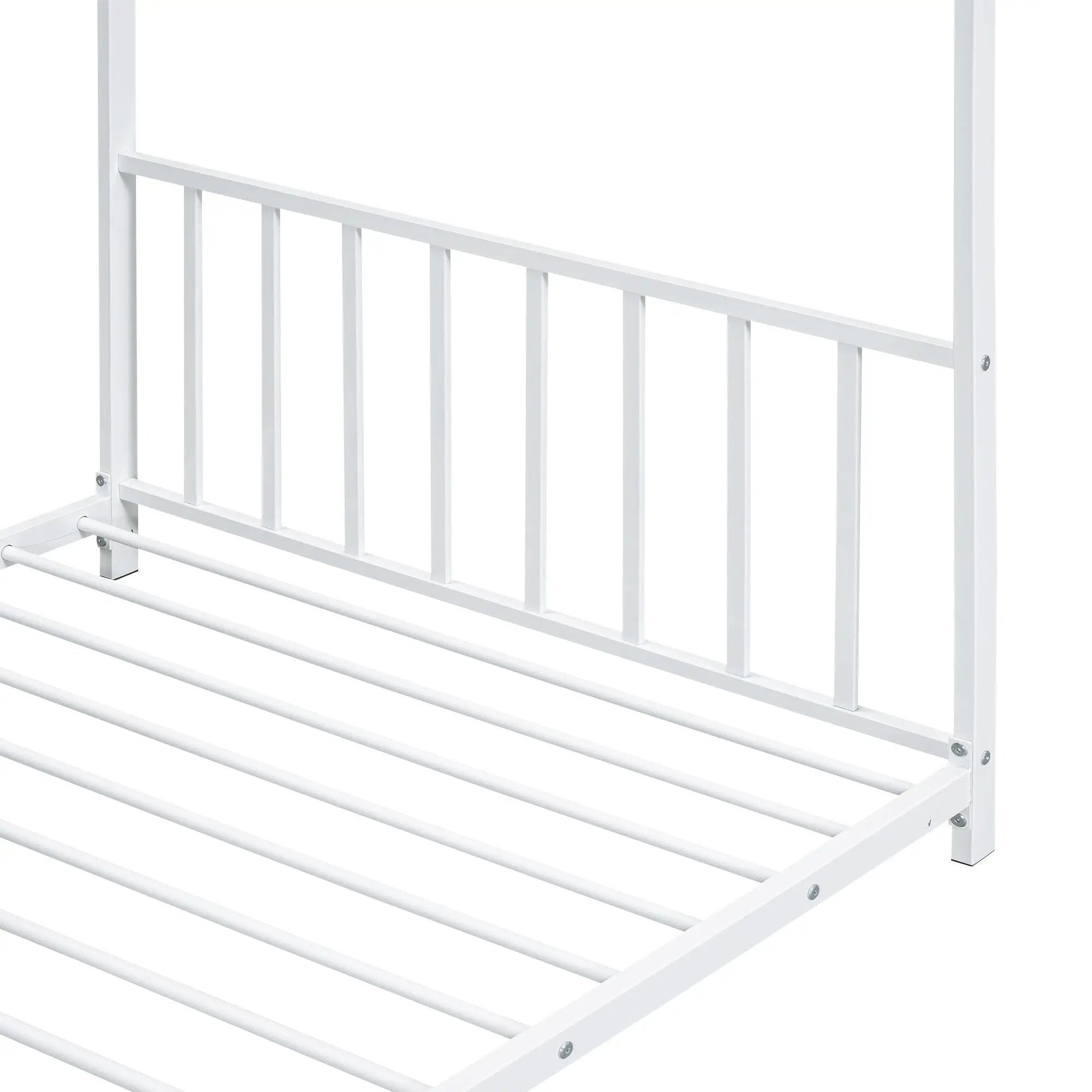 Metal House Platform Bed With Modern Design And Durable Frame by HouseOfZazla