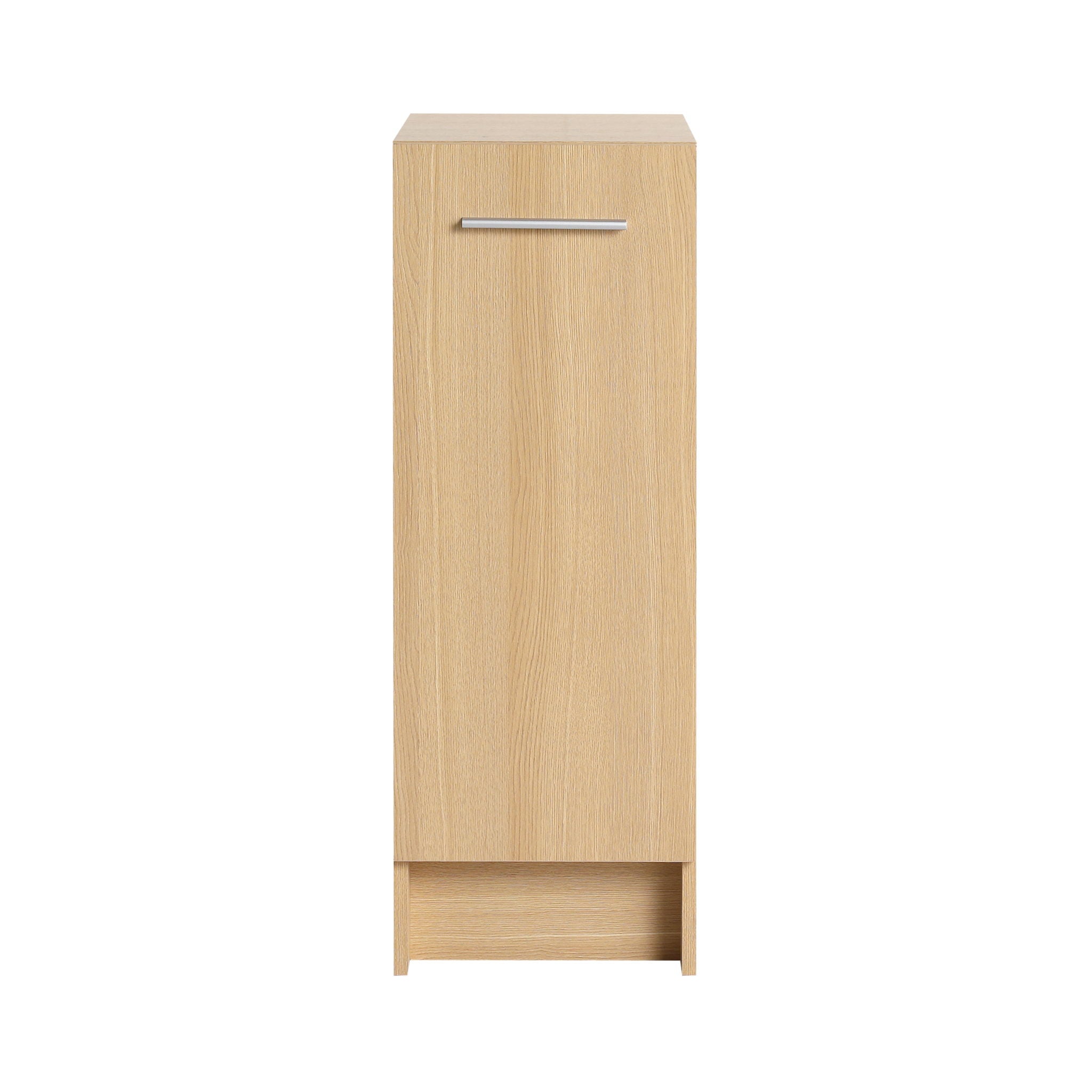 Slim Freestanding Bathroom Storage Cabinet - Light Oak by HouseOfZazla