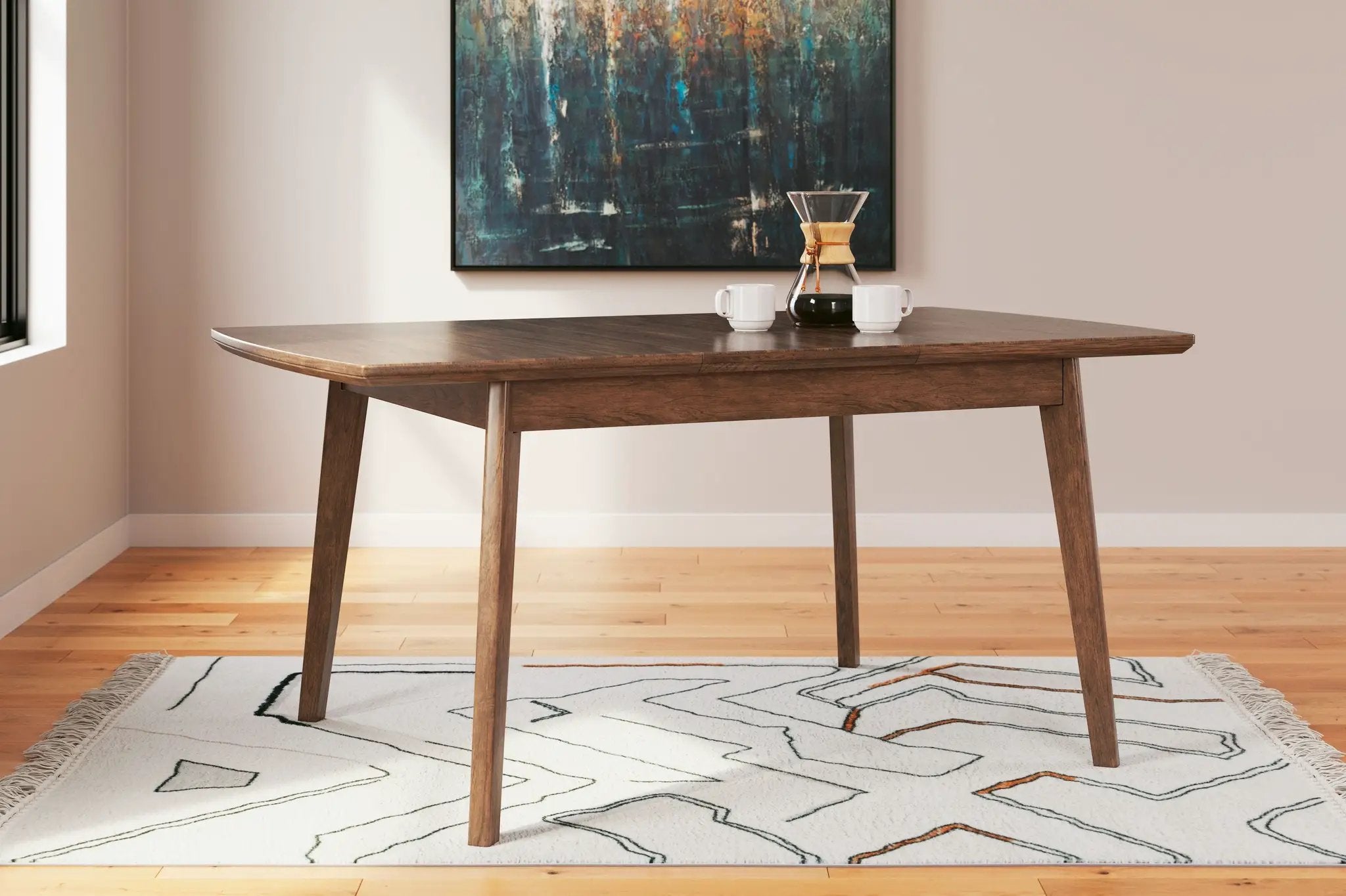 Lyncott - Rectangular Dining Room Butterfly Extension Table - Brown by Unique Piece Furniture