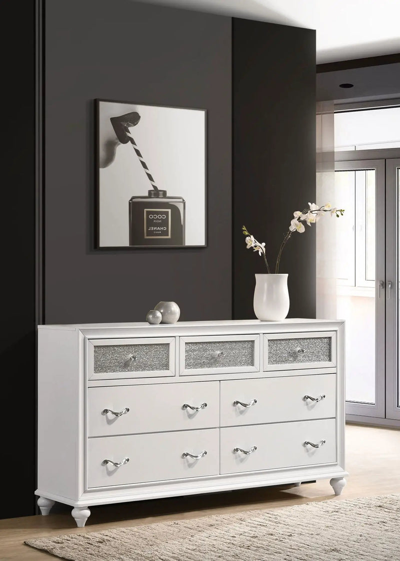 Barzini 7-drawer Dresser White by Unique Piece Furniture