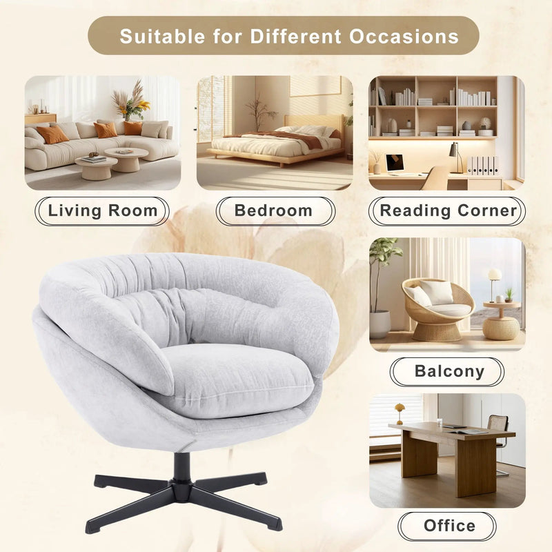 Modern Office Chair With 360 Degree Swivel by HouseOfZazla