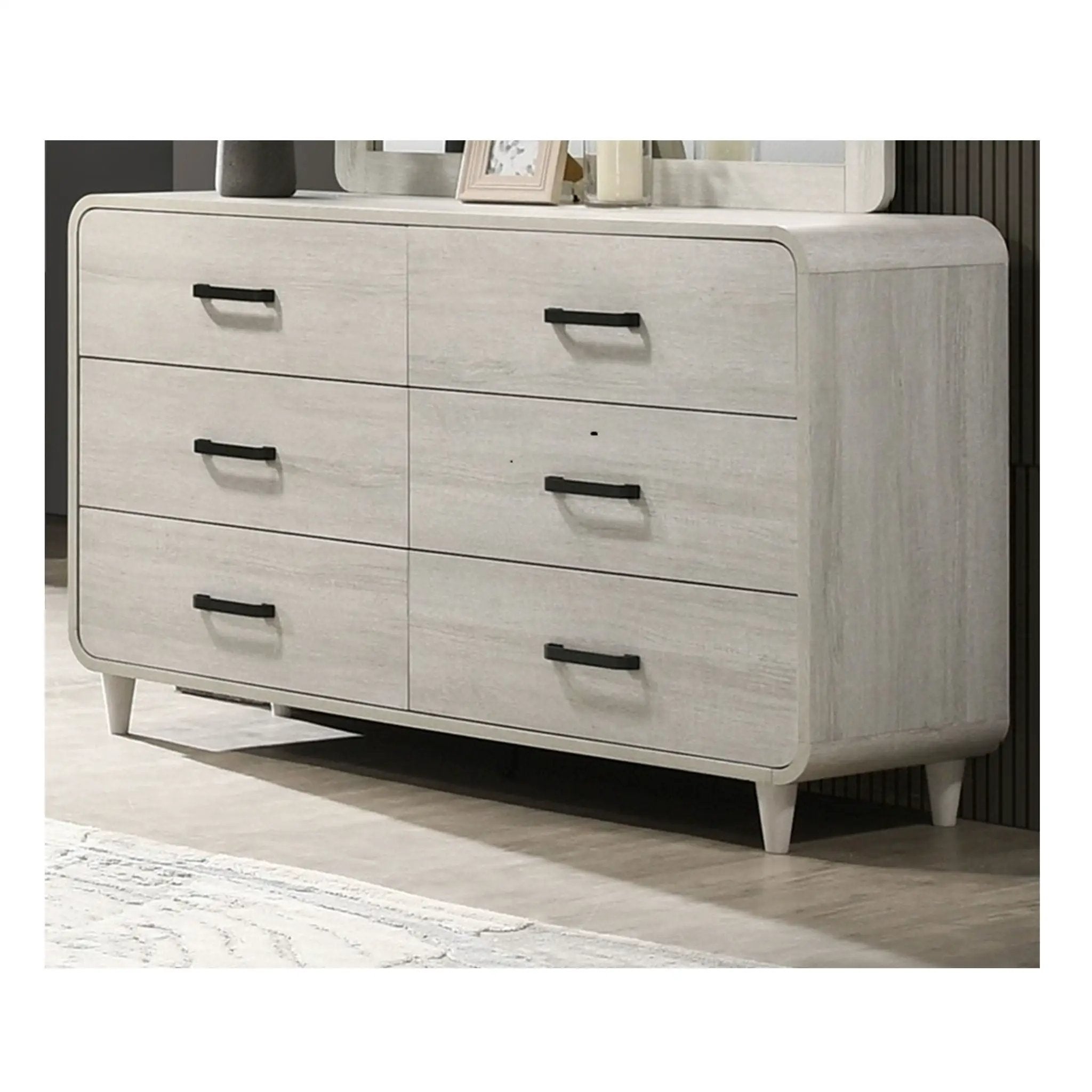 6 Drawer Dresser With Ample Storage Space - Antique White by HouseOfZazla