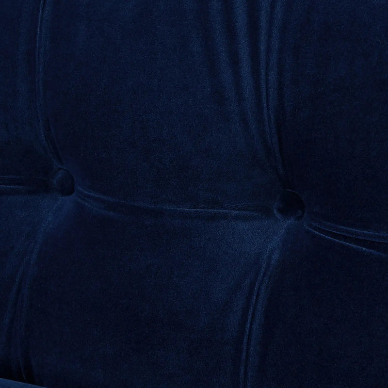 Jack - Modern Tuxedo Tufted Sofa - Navy Blue by Unique Piece Furniture