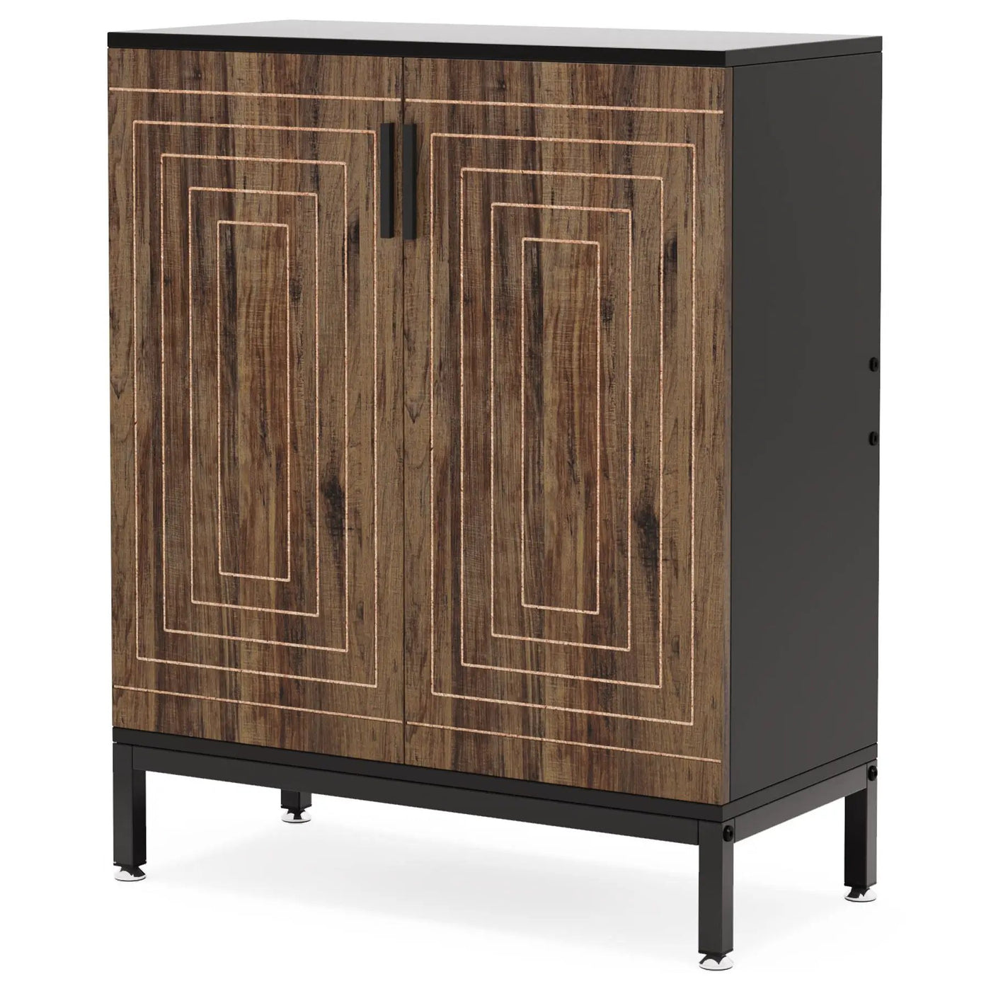 Shoe Cabinet With Doors, 5 Tiers Shoe Storage Organizer by HouseOfZazla