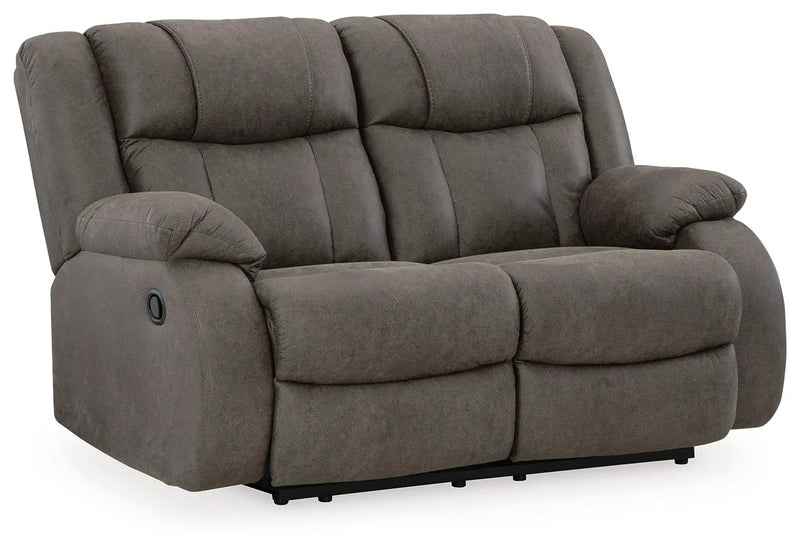 First Base - Reclining Loveseat - Gunmetal by Unique Piece Furniture