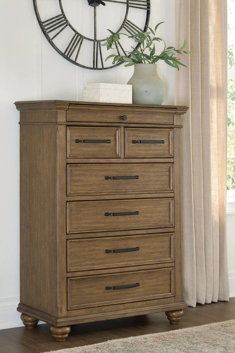 Karallin - Seven Drawer Chest - Medium Brown by Unique Piece Furniture