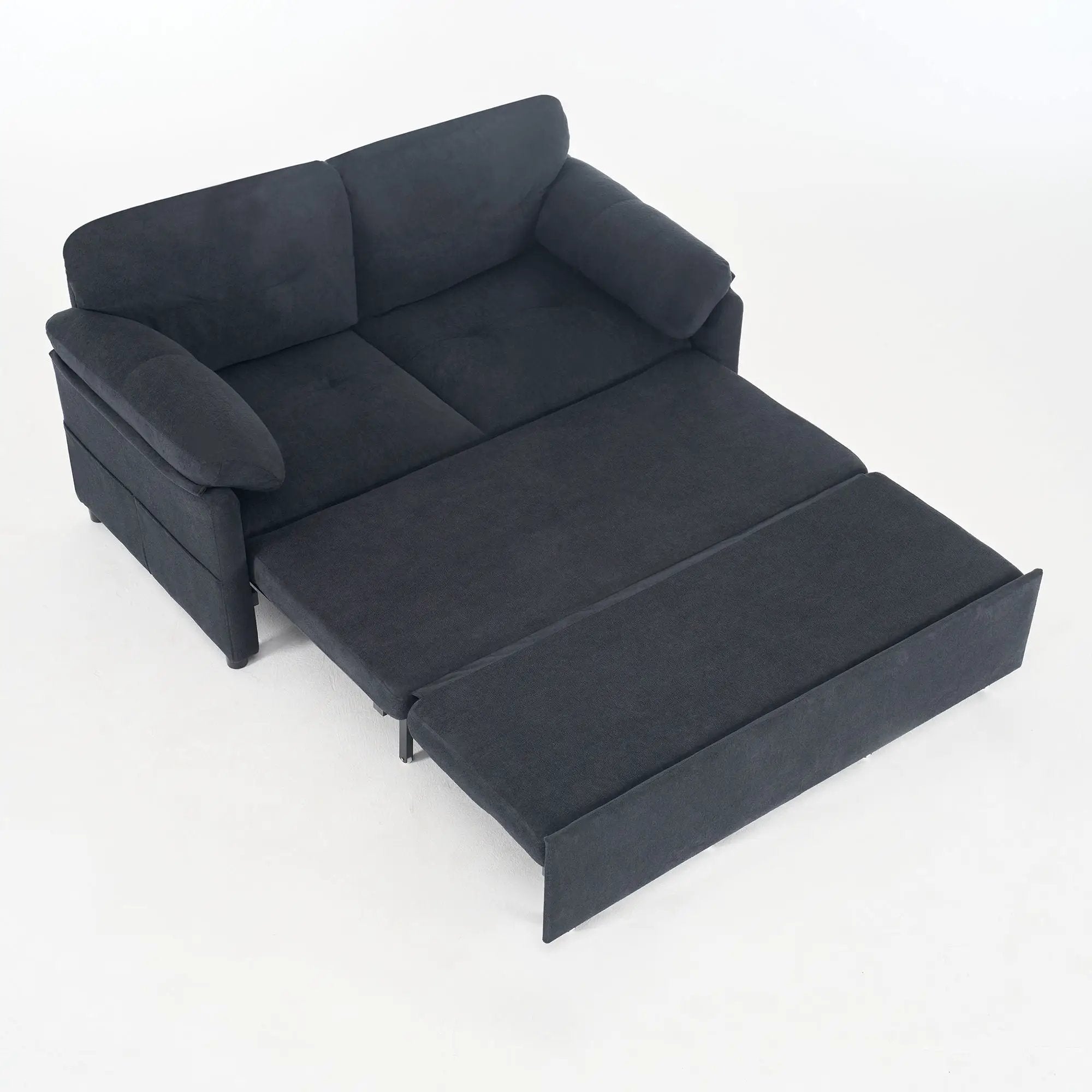 Convertible Pull Out Sofa Bed Queen Size, 3 In 1 With Side Storage by Unique Piece Furniture