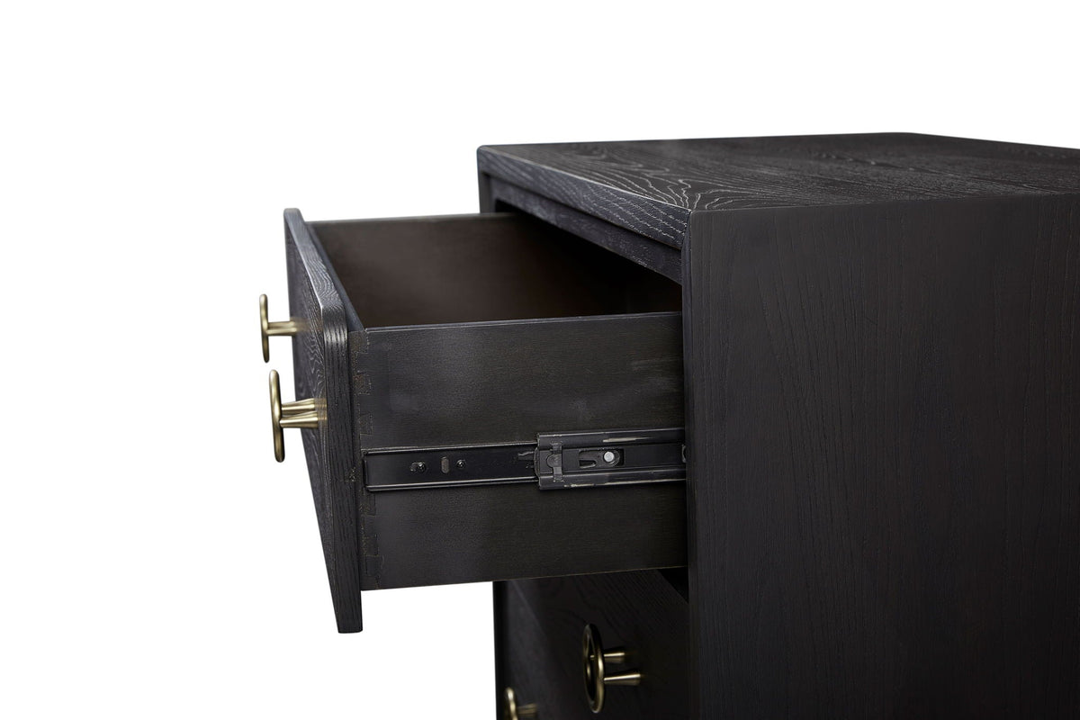 5 Drawer Chest Ample Storage with Cedar & Felt-Lined Drawers - Black or Light Brown, photo 12 of 14