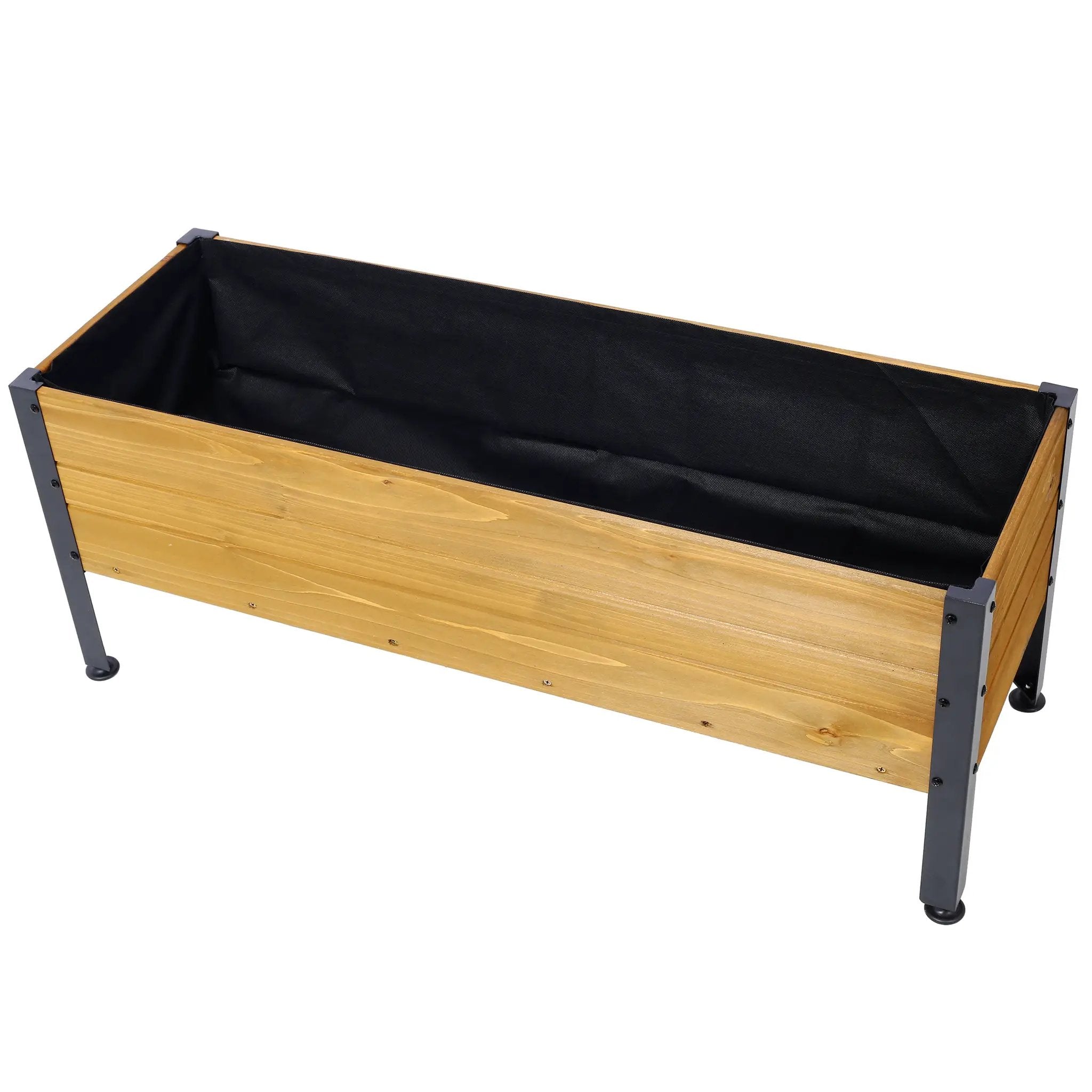 Wood Rectangular Garden Planter Box by HouseOfZazla