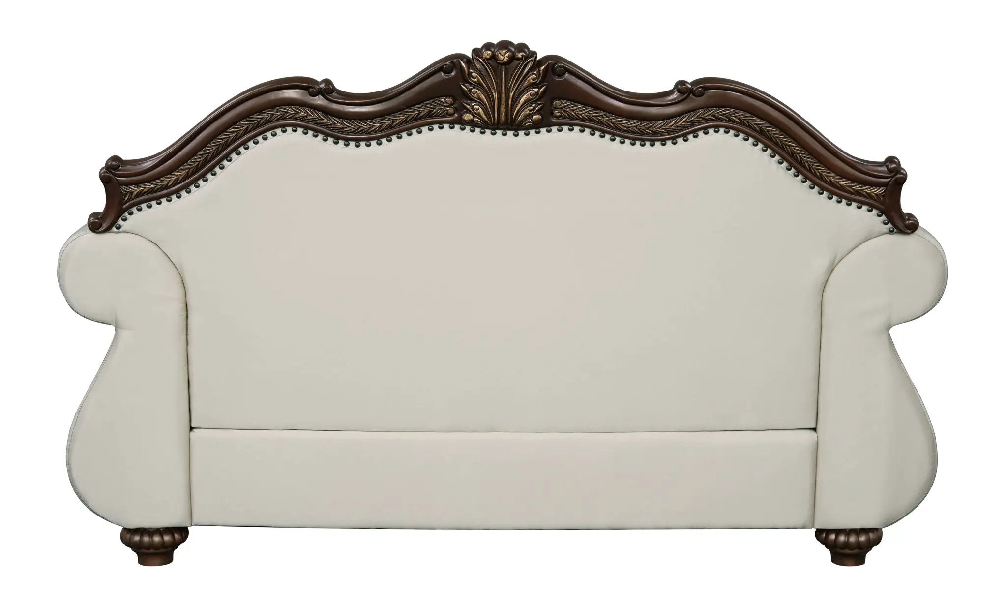 Pierce - Loveseat With 3 Pillows - Beige / Cherry by Unique Piece Furniture