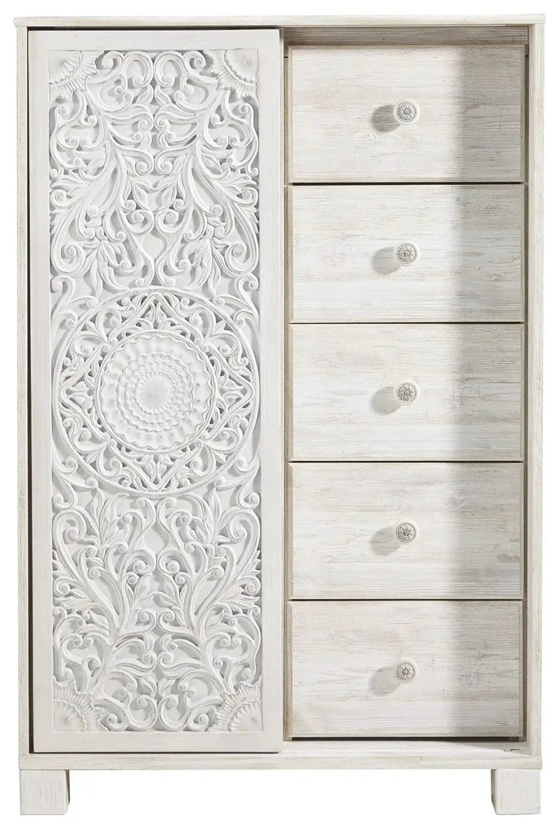 Paxberry - Dressing Chest - Whitewash by Unique Piece Furniture