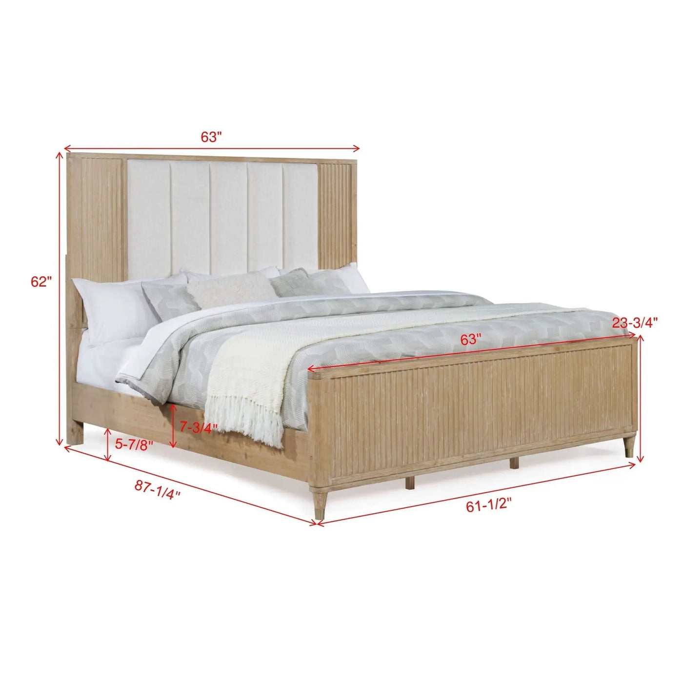High Headboard Bed by Unique Piece Furniture