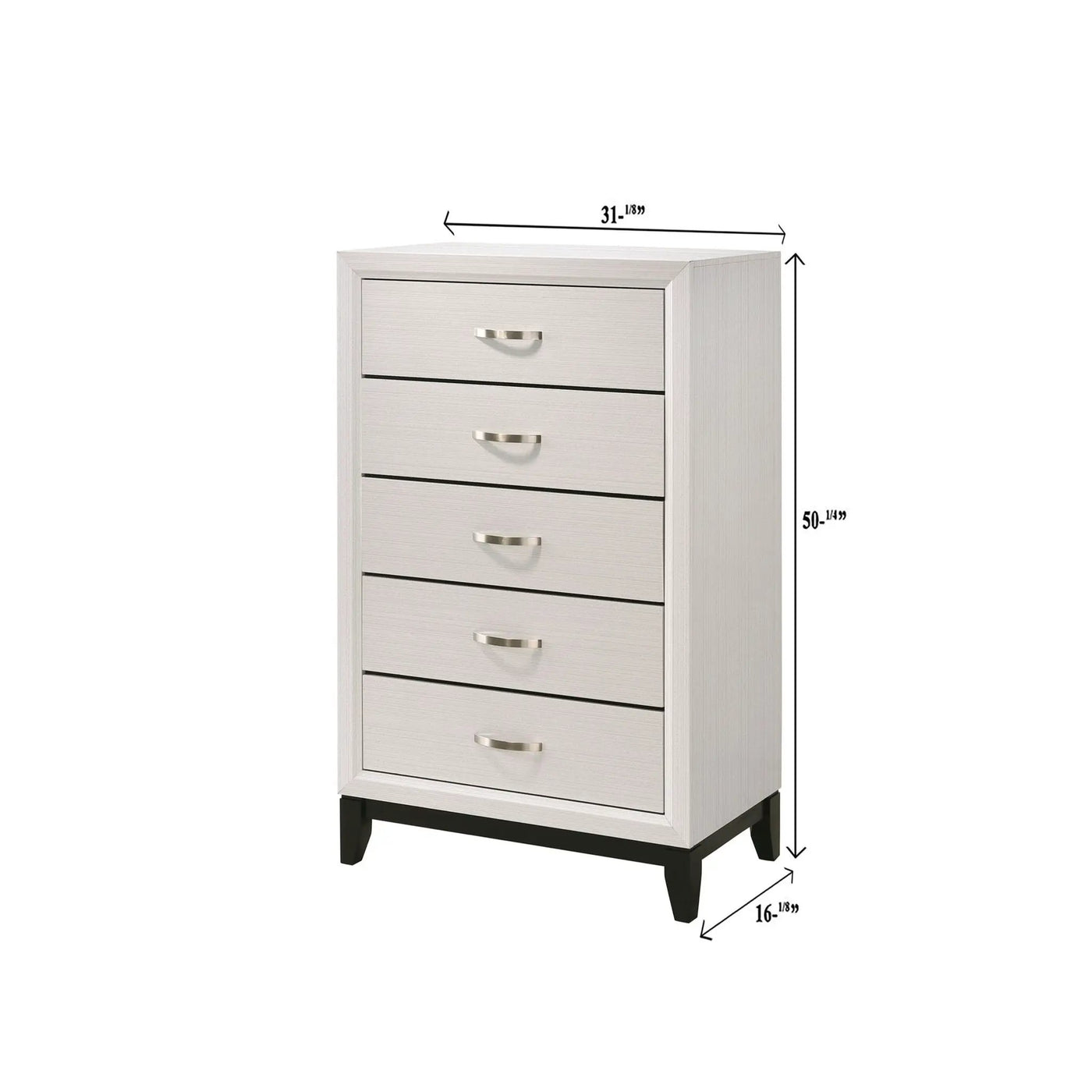 Contemporary 5 Drawer Tall Chest by HouseOfZazla