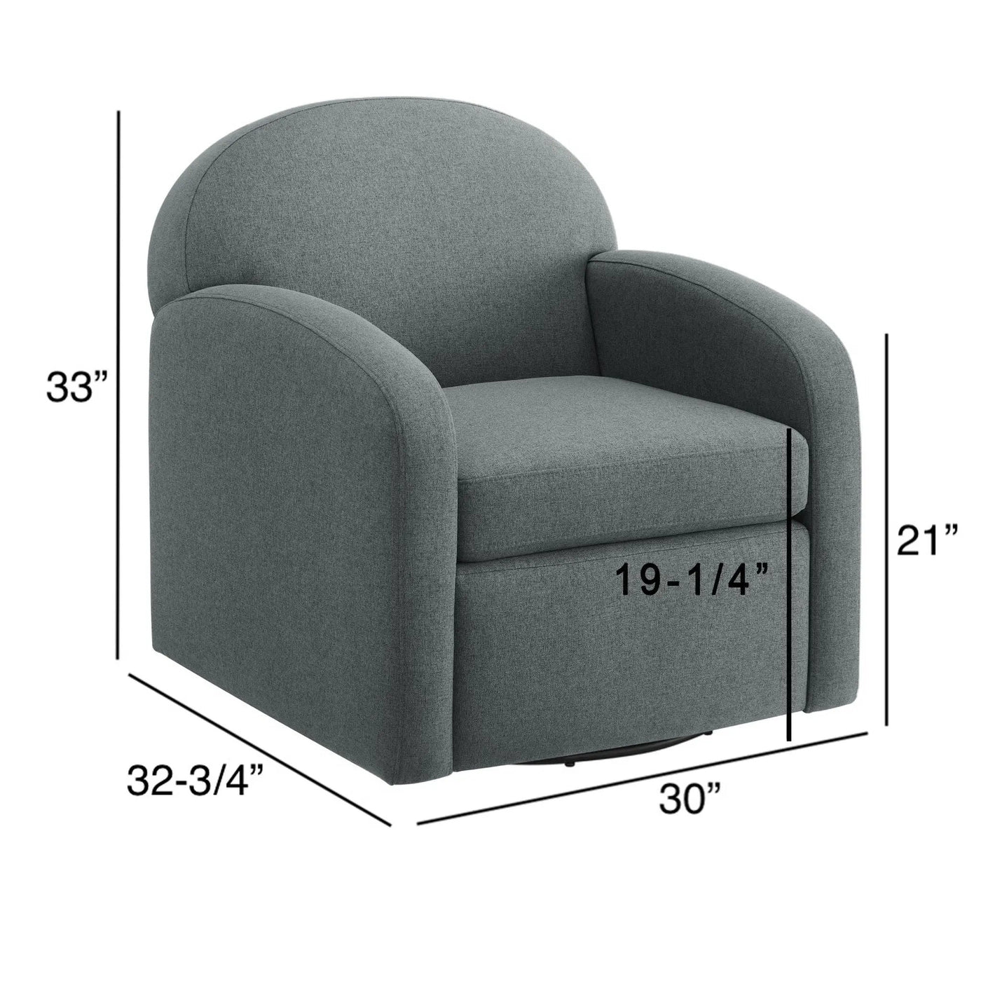 Eddie - Modern Swivel Chair With 360 Degree Functionality by HouseOfZazla