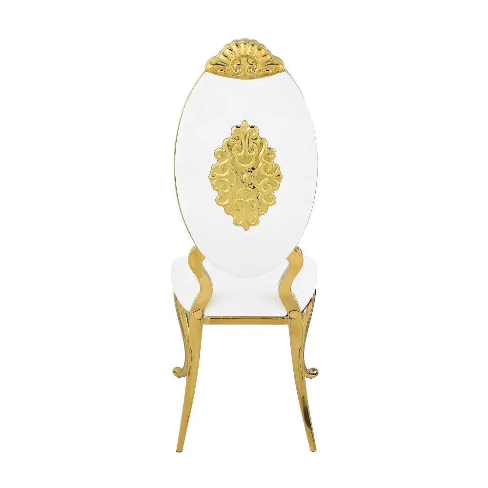 Fallon - Side Chair (Set of 2) - White Velvet & Mirrored Gold by Unique Piece Furniture