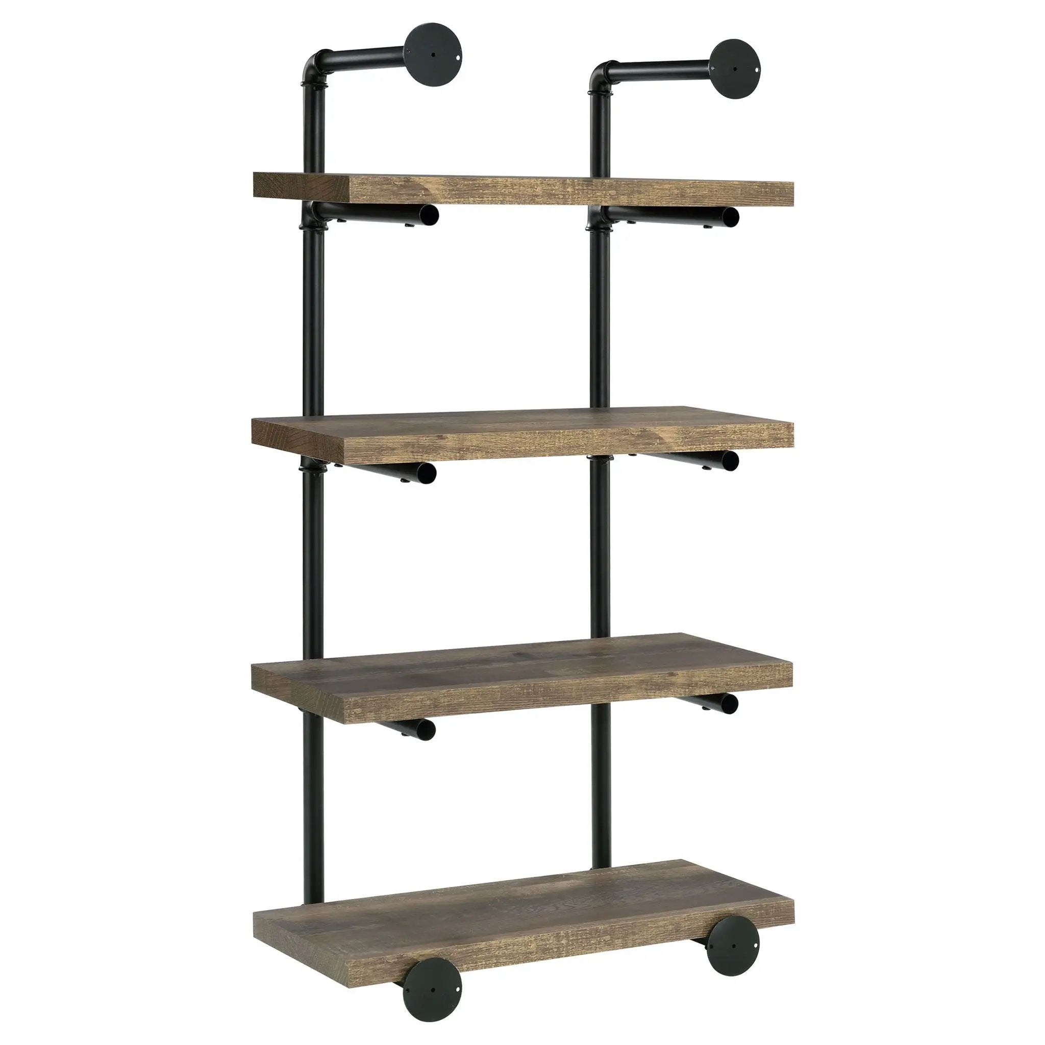 Elmcrest 24-inch 4-shelf Wall Bookshelf Rustic Oak by Unique Piece Furniture
