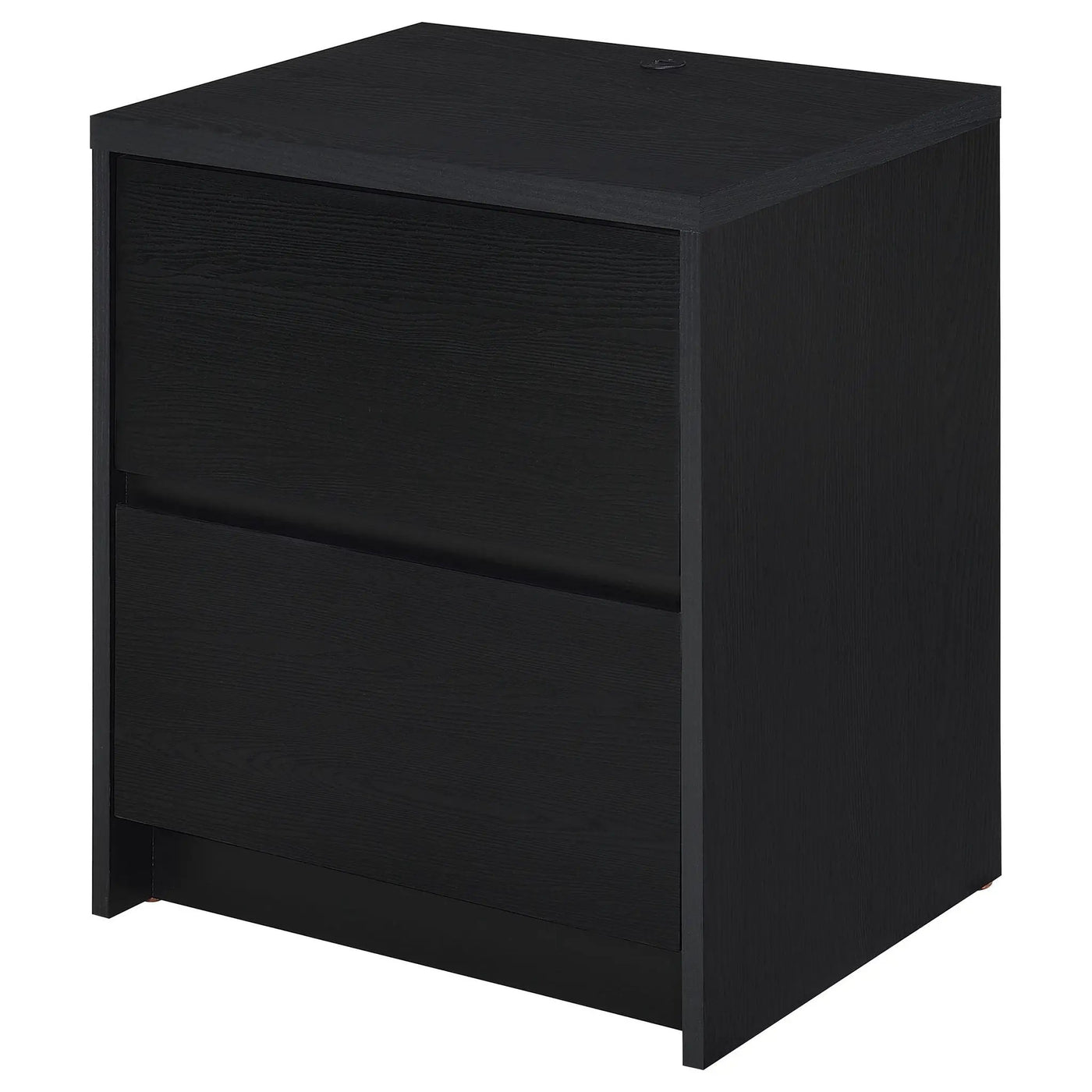 Geary - 2 Drawer Nightstand With LED Lights And USB Charging Ports by HouseOfZazla
