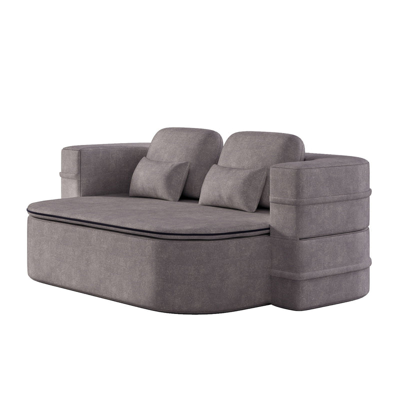 2 In 1 Foldable Sofa Bed With Multi Functional Blanket, Floor Lounge Sofa by HouseOfZazla
