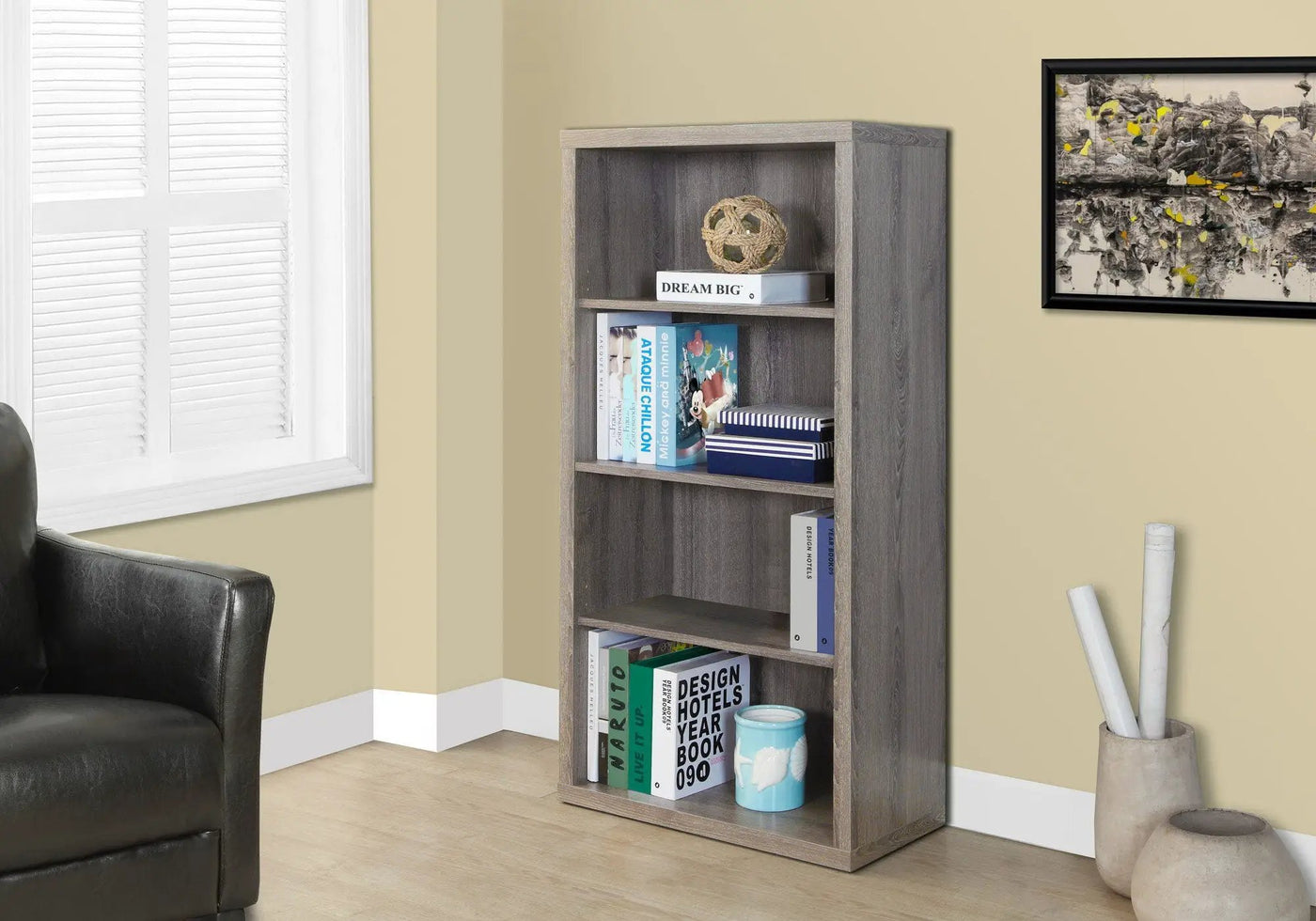 5 Tier For Office Bookshelf, Bookcase, Etagere, Contemporary & Modern by HouseOfZazla