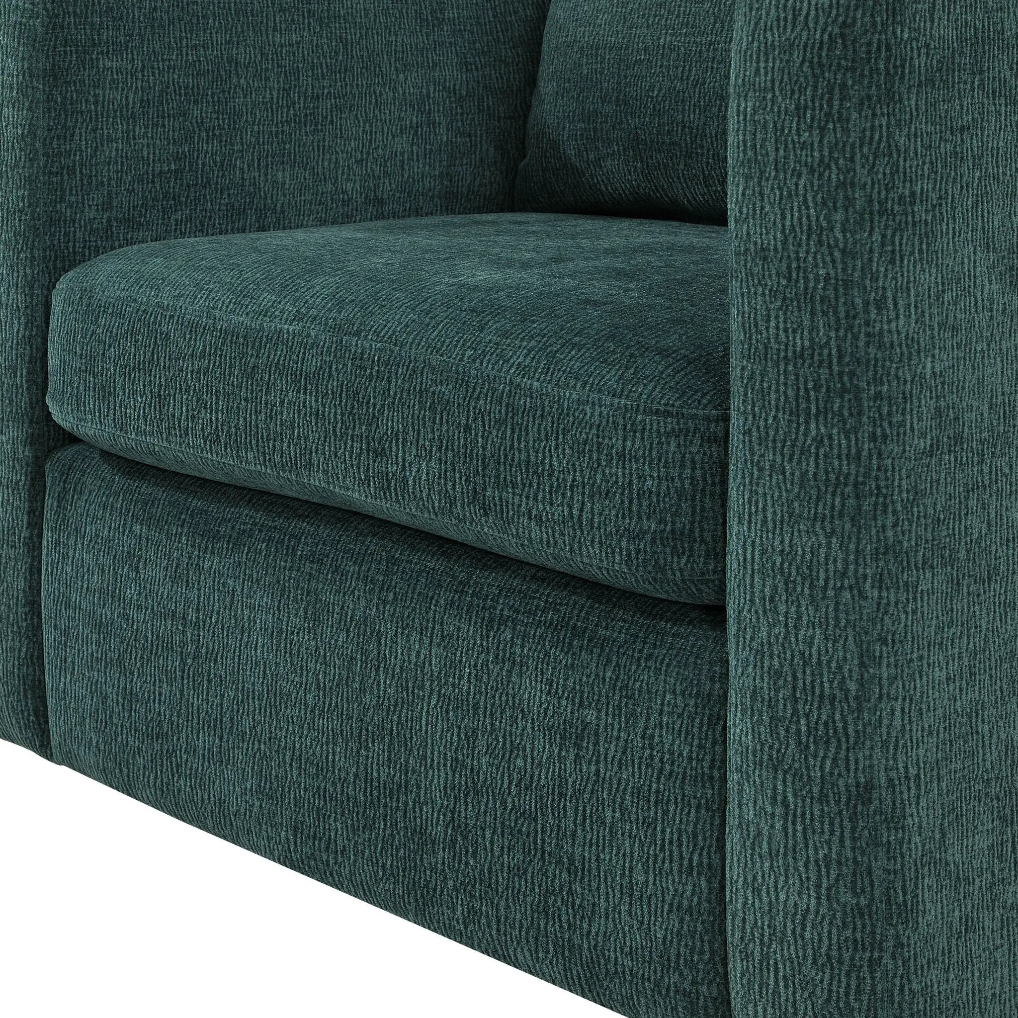 Sutton - Swivel Barrel Chair - Peacock by HouseOfZazla