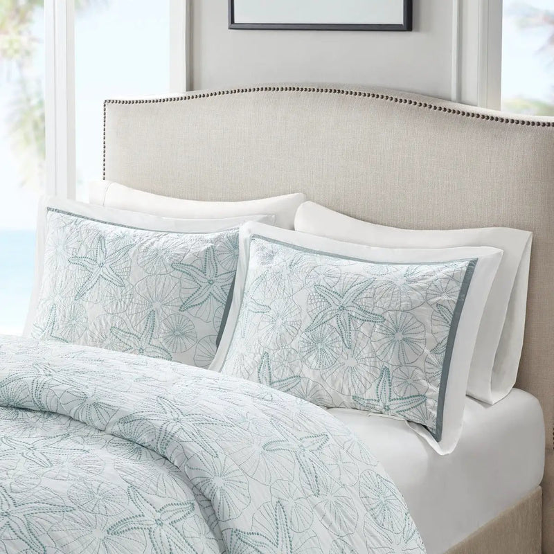 Duvet Cover Mini Set White Full/Queen by HouseOfZazla