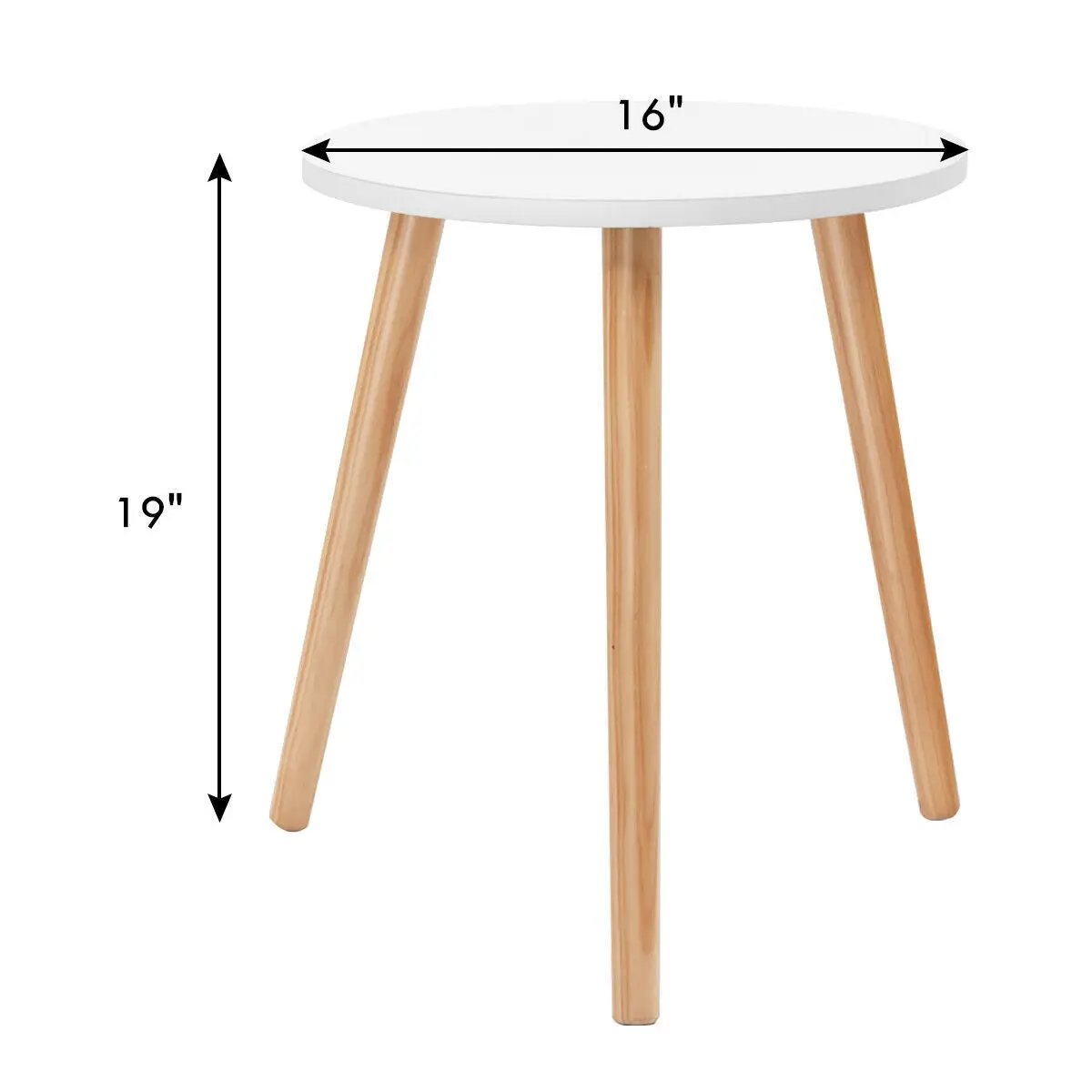 16 Inch Modern Round Coffee Table by DirectDeals