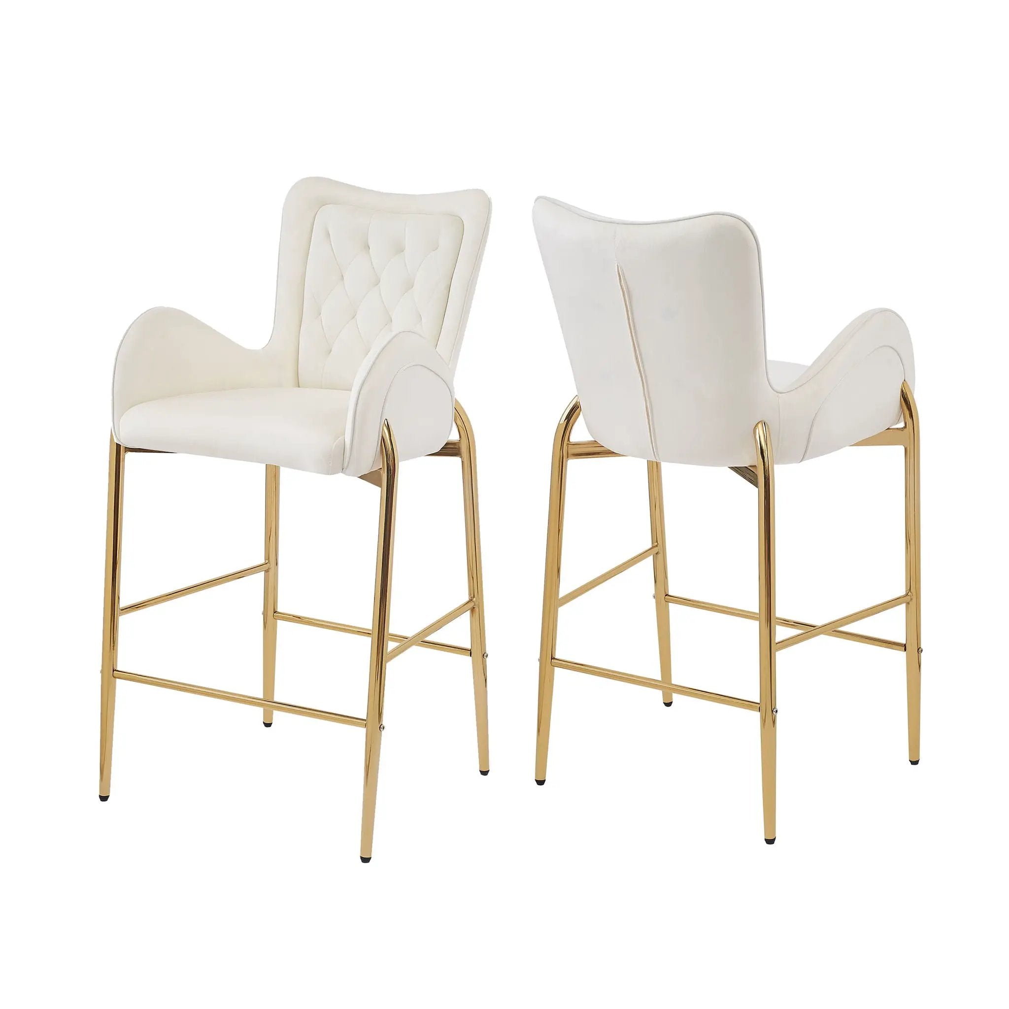 Fabric Counter Height Bar Stools (Set of 2) by HouseOfZazla