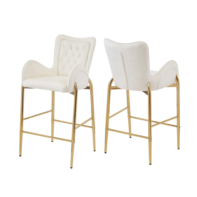 Fabric Counter Height Bar Stools (Set of 2) by HouseOfZazla