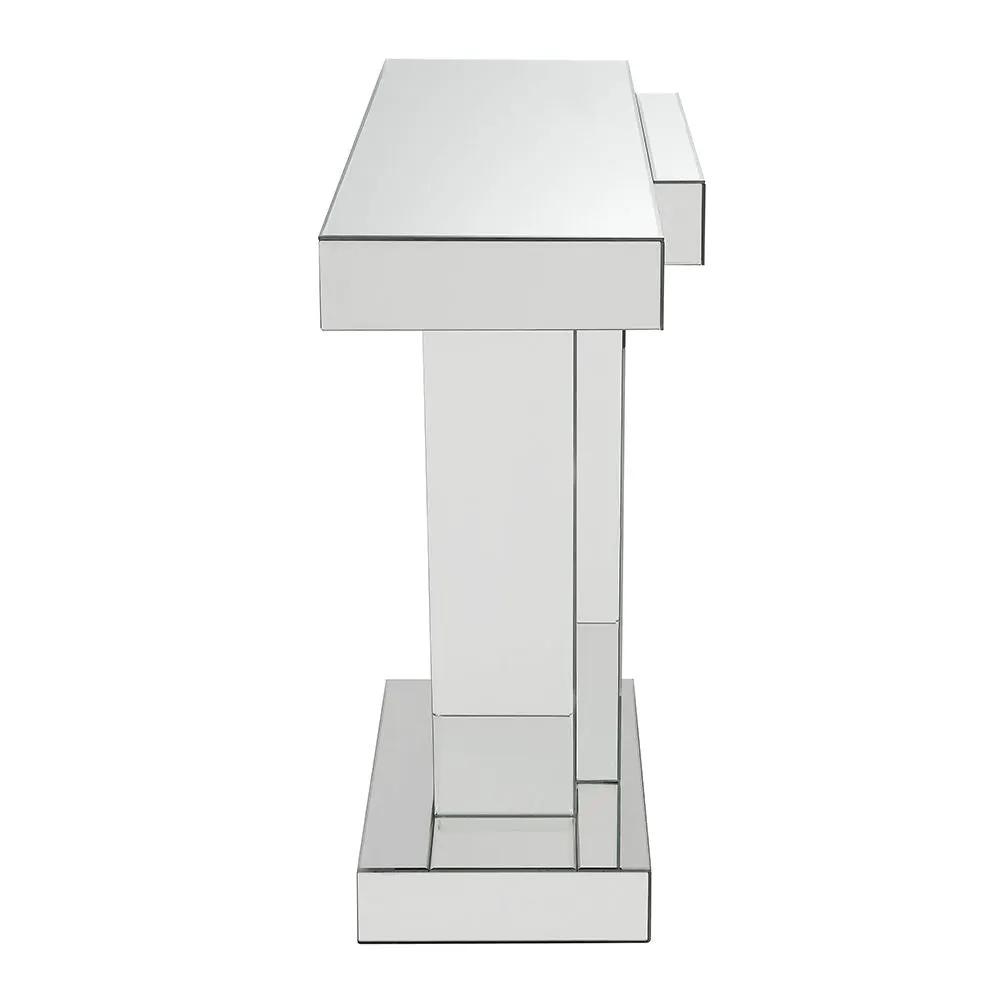 Nysa - 32"H Console Table - Mirrored & Faux Crystals by Unique Piece Furniture