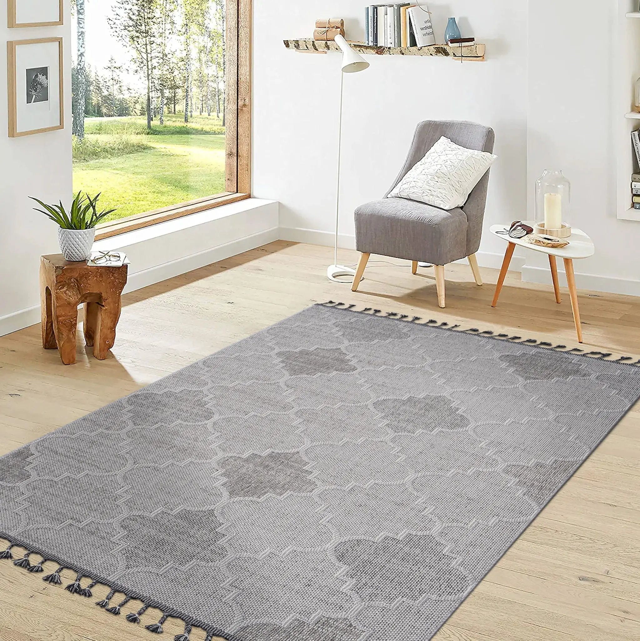Guros - Indoor / Outdoor Trellis Area Rug by Unique Piece Furniture