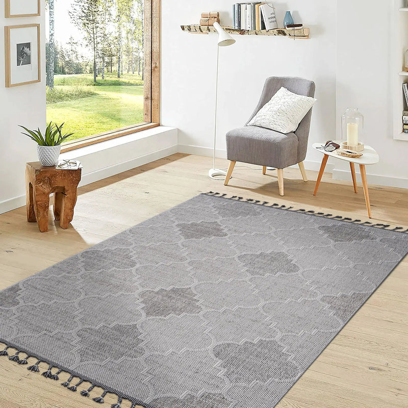 Guros - Indoor / Outdoor Trellis Area Rug by Unique Piece Furniture