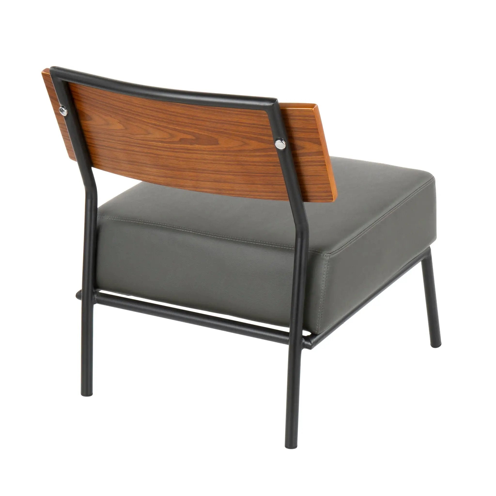 Fiji - Contemporary Chair - Gray / Walnut by HouseOfZazla