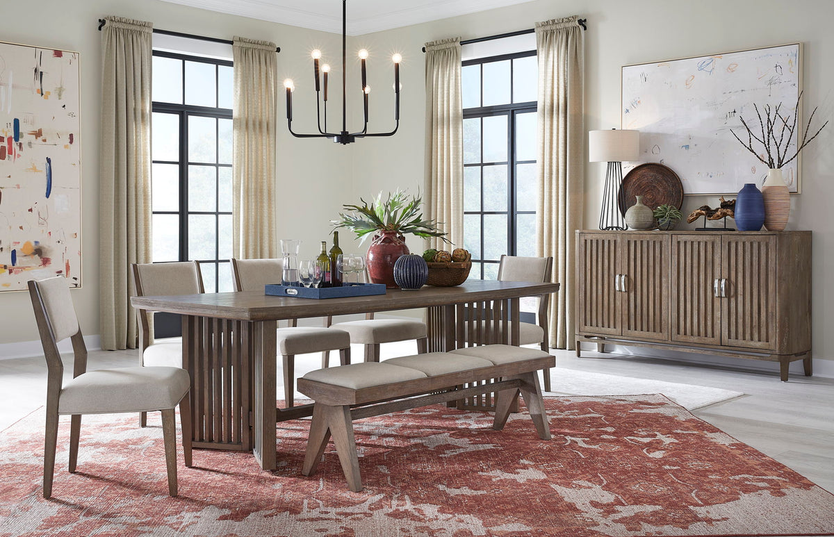 Kavanaugh - Trestle Dining Table - Weathered Kona Brown, photo 6 of 6