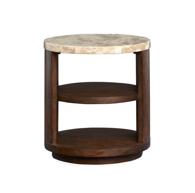 McPherson - Round End Table - Burnt Umber, photo 5 of 6