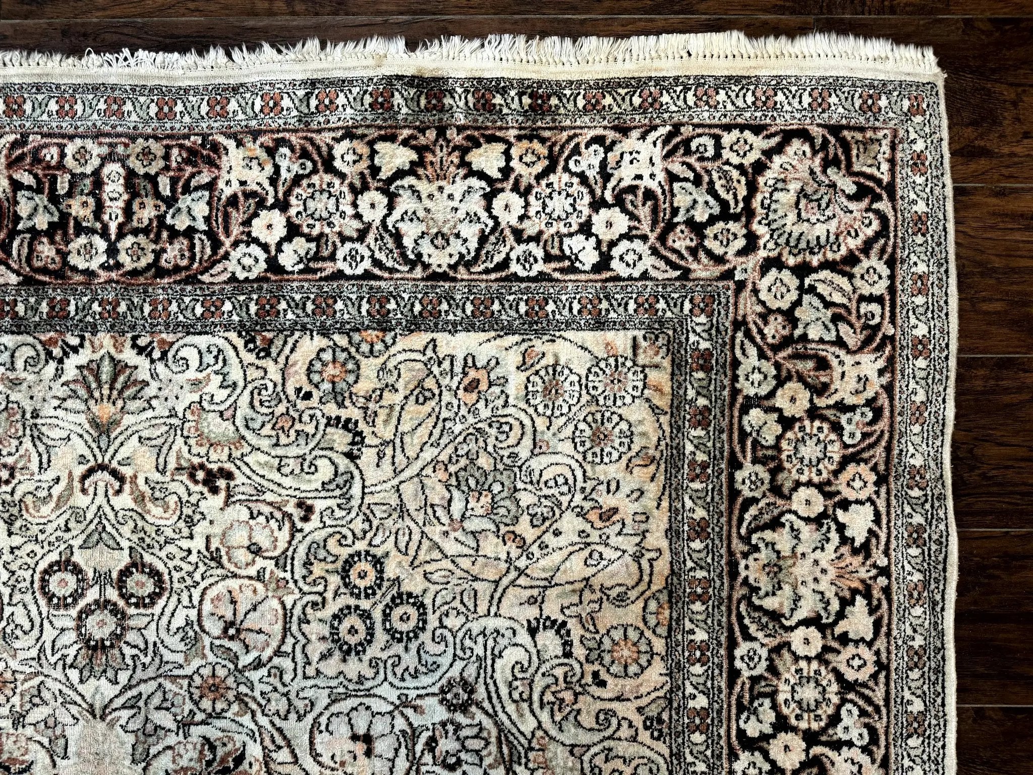 Silk Indian Kashmiri Rug 6x9 by Jewel Rugs