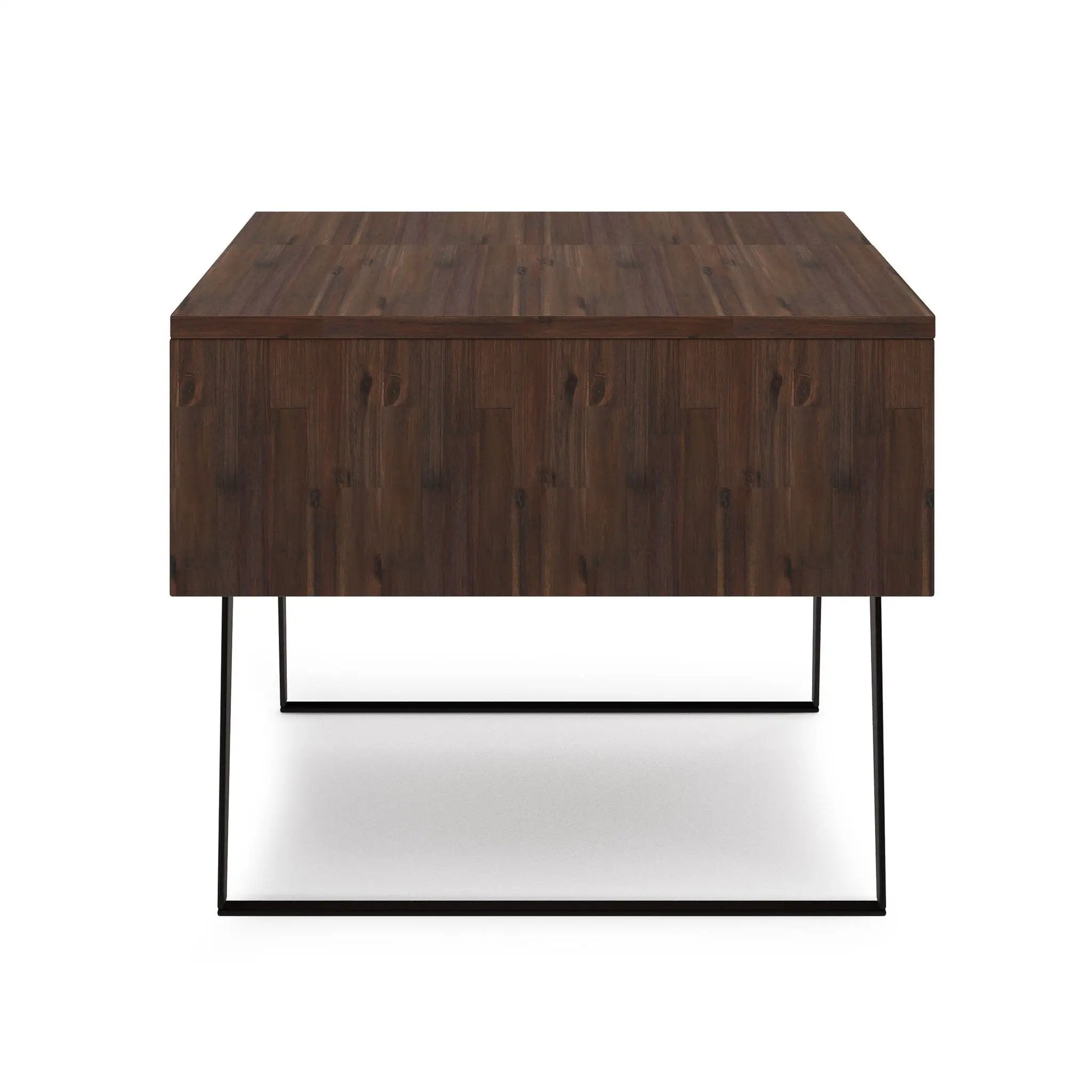 Lowry - Lift Top Coffee Table - Distressed Charcoal Brown by HouseOfZazla