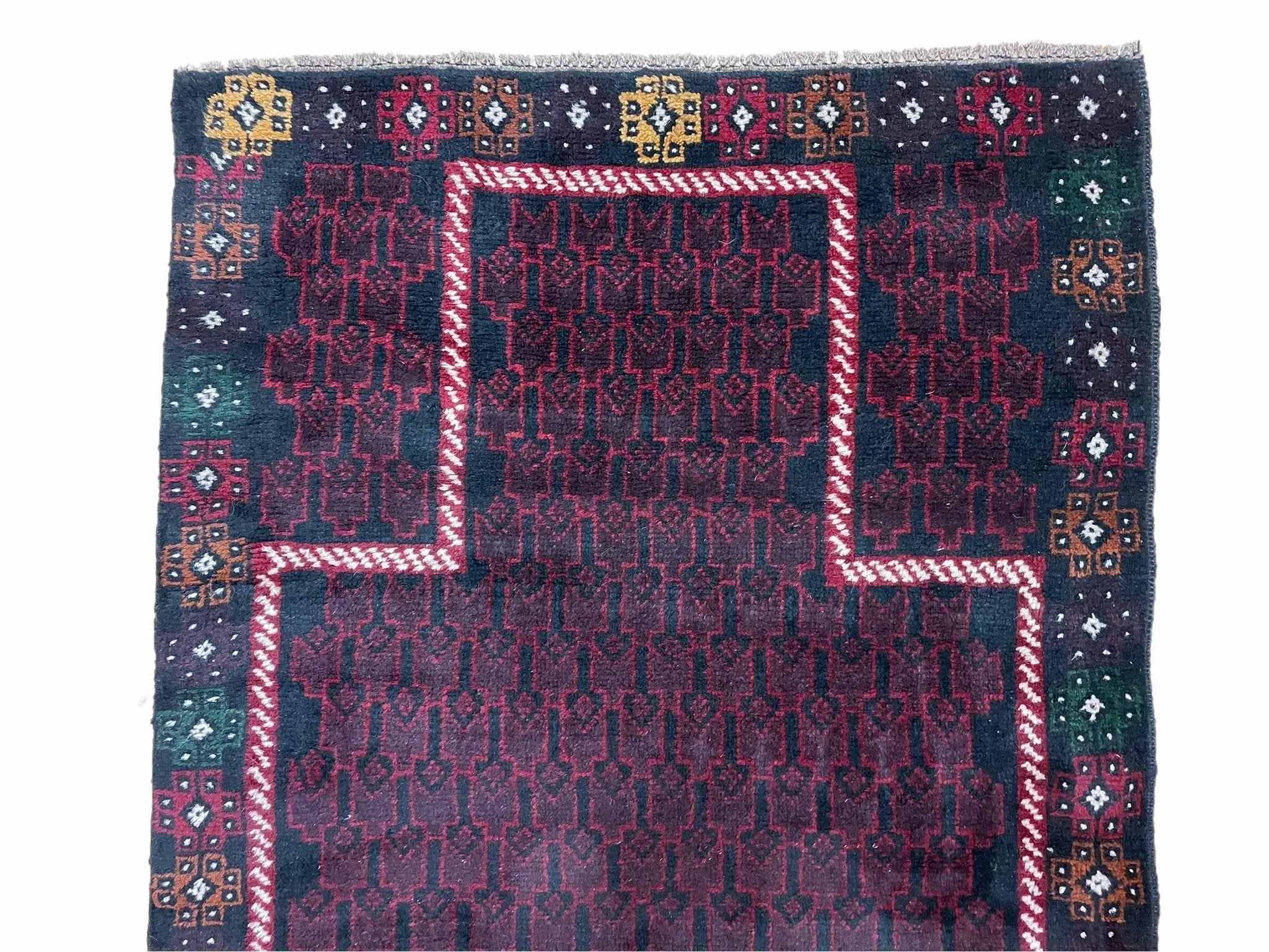 3 X 5 Vintage Handmade Tribal Wool Rug Baluchi Rug Afghan Rug Balouch Rug 3x4.7 by Jewel Rugs