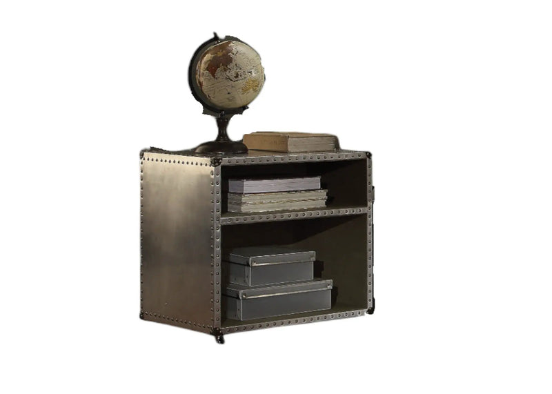Brancaster Aluminum Nightstand with USB Power Dock by HouseOfZazla