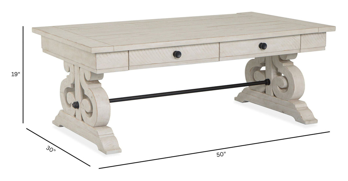 Bronwyn - Rectangular Cocktail Table - Alabaster, photo 5 of 7