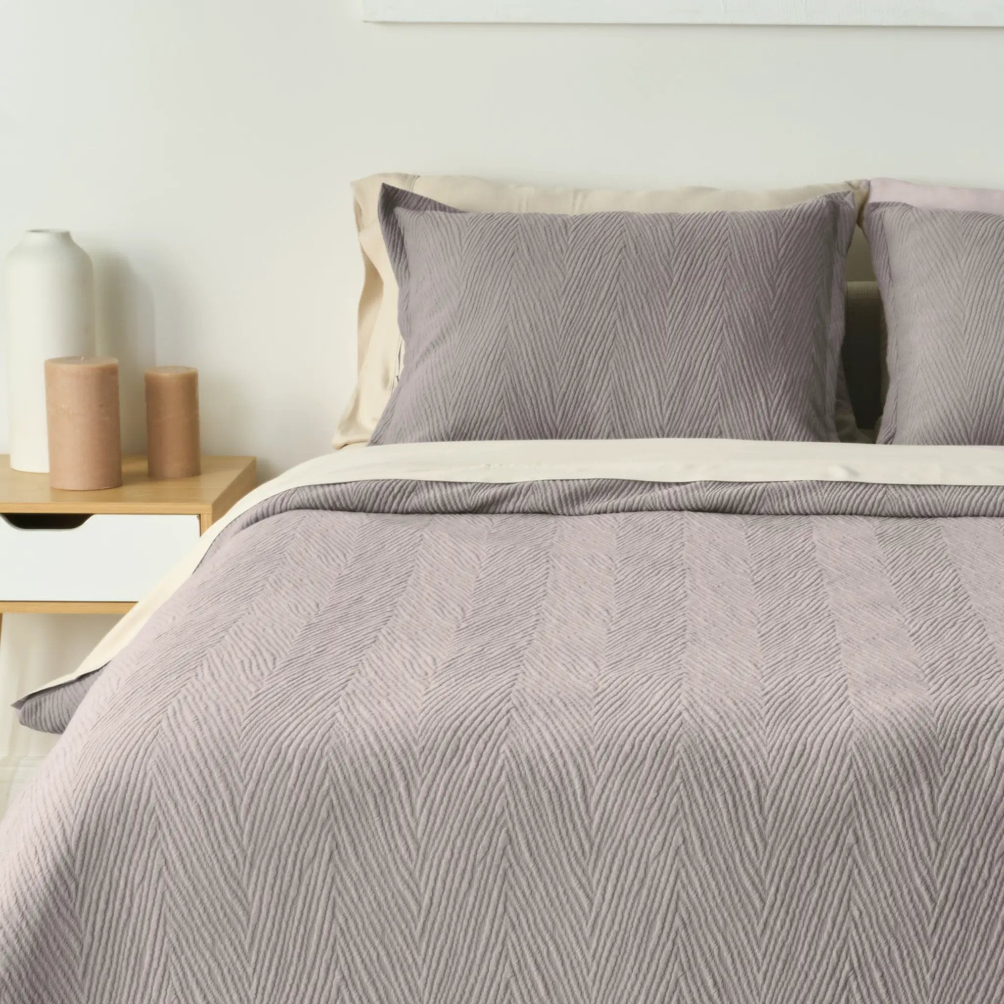BedGear Performance Duvet Set, Queen - Taupe/Arrowhead by HouseOfZazla