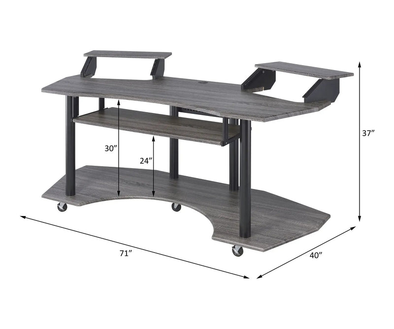 Eleazar - Music Recording Studio Desk - Wood by Unique Piece Furniture