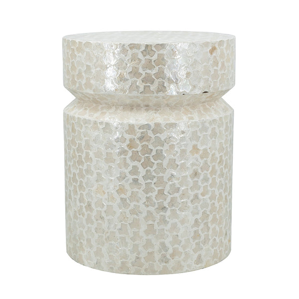 14" Round Wooden Accent Stool with Natural Wood Finish - 18" Height, photo 2 of 9