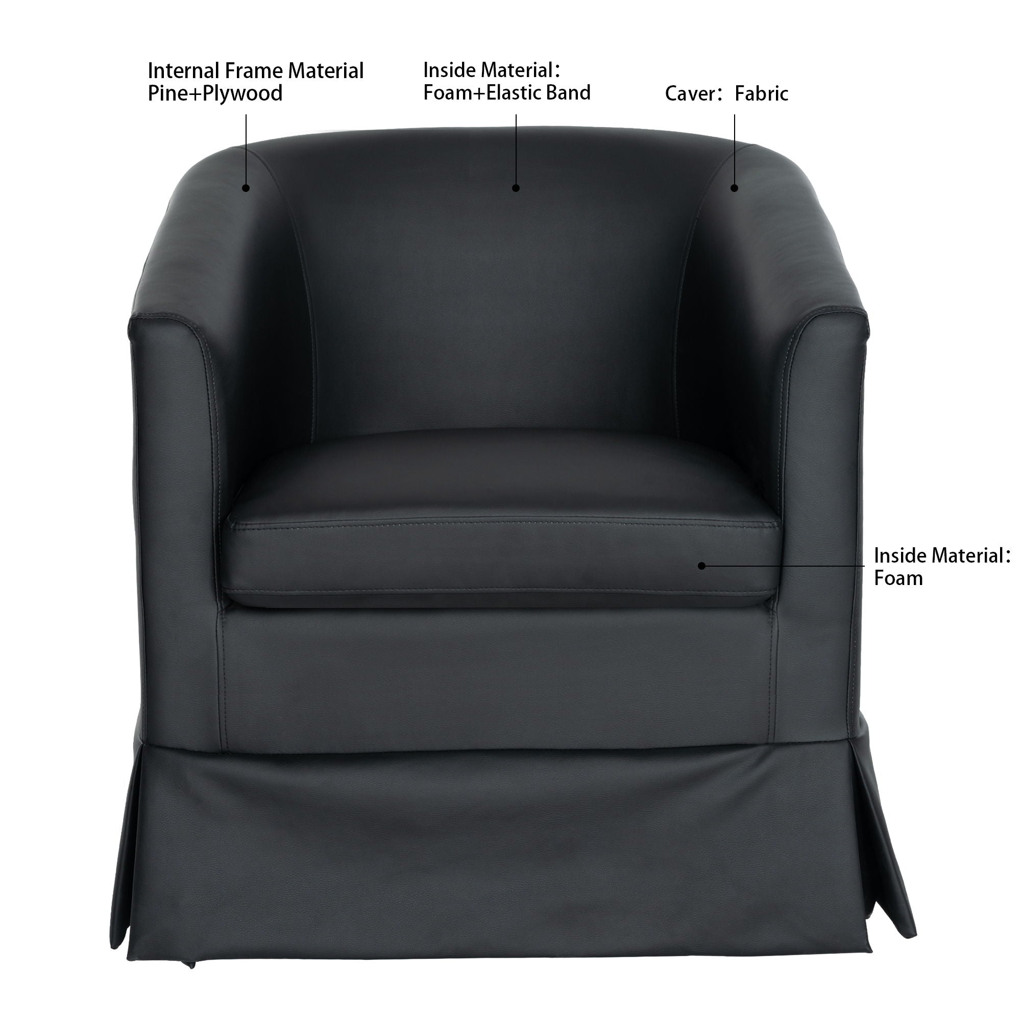 27.36" Wide Swivel Chair by HouseOfZazla