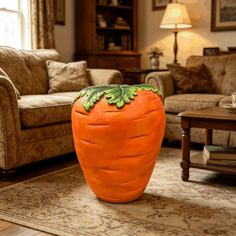 16" Oversized Carrot-Shaped Resin Stool by HouseOfZazla