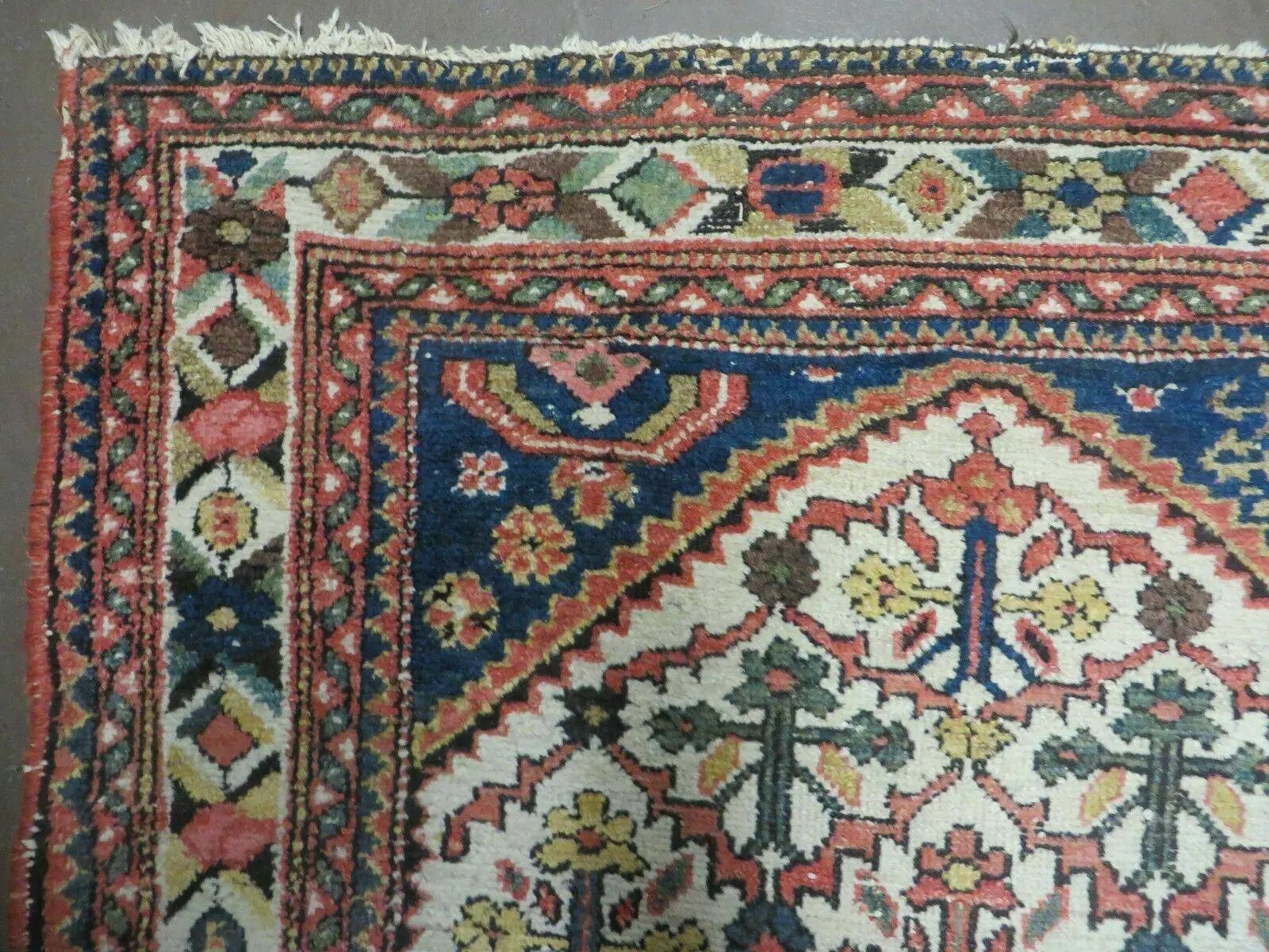 3' 3"X 10' Antique Handmade Caucasian Shirvan Wool Runner Rug Nice by Jewel Rugs